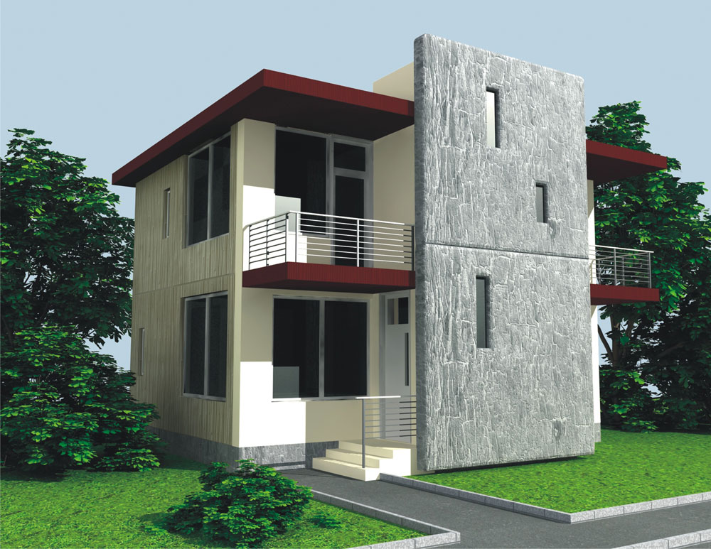 Строительство дома на бетонном каркасе
